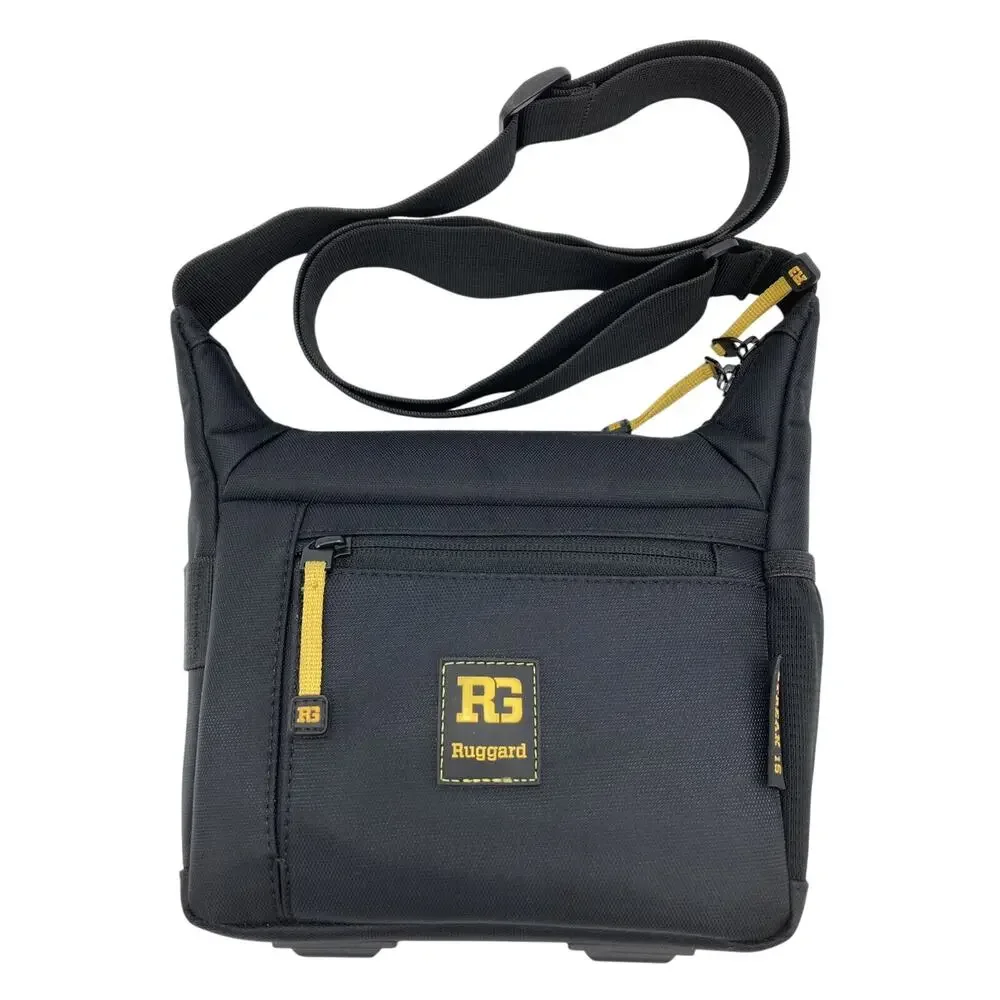 Ruggard Streak 15 Camera Shoulder Bag 7.5X9 Inch Black w Yellow Accents